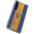 Barbados Flag Dark Wood Galaxy S23 Clear Case
